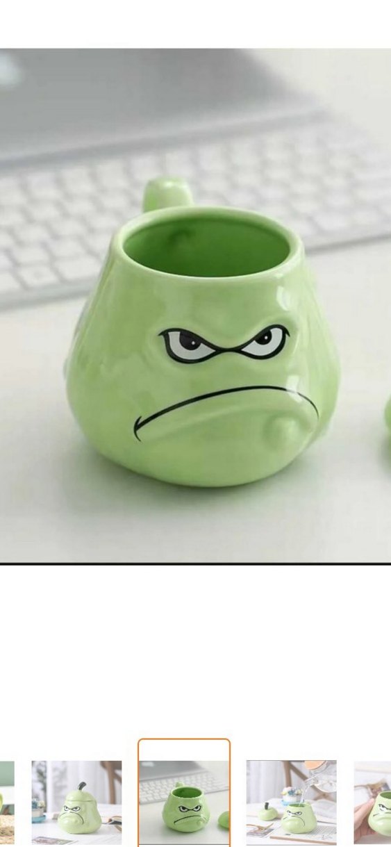 Yeşil Armut Tasarımlı Kupa - Görsel 3