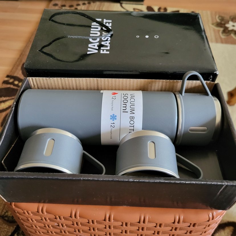 3 bardaklı Kamp Termos Seti - Görsel 2