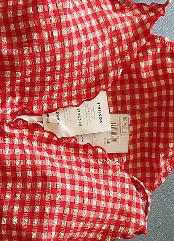 l Beden kırmızı Renk Orjinal Tommy Hilfiger Mayo