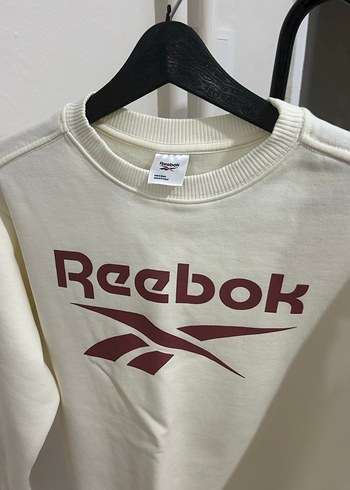 Reebok Reebok Beyaz Pamuklu Oversize Sweatshirt