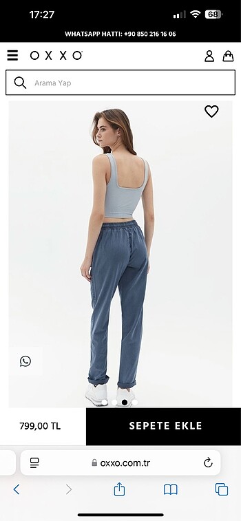 oxxo Oxxo lacivert jogger pantolon
