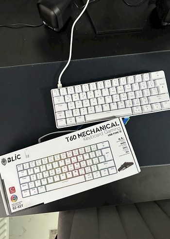 Beyaz Kablolu Gaming Klavye - Görsel 3