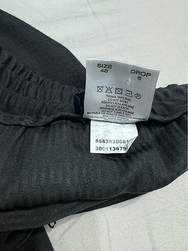 Vakko Vakko Wcollection Bağcıklı Siyah Pantolon