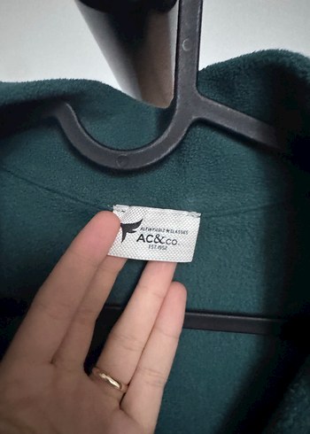 Erkek Koyu Yeşil Fermuarlı Yüksek Yaka Sweatshirt - Görsel 3