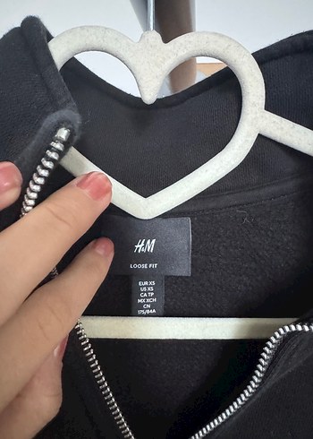 Fermuarlı Siyah Kadın Sweatshirt - Görsel 2