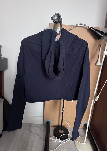 Kadın Siyah Yüksek Yakalı Sweatshirt - Görsel 3