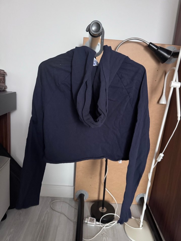 Kadın Siyah Yüksek Yakalı Sweatshirt - Görsel 3