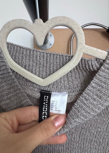 Gri Bisiklet Yaka Örgü Kadın Kazak - Görsel 3