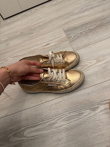 Superga rose platin sneaker - Görsel 2