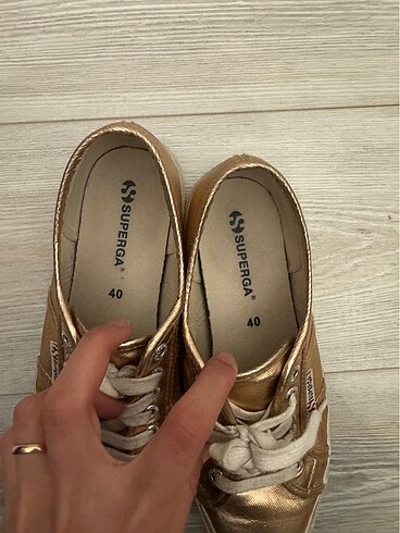 Superga rose platin sneaker - Görsel 6