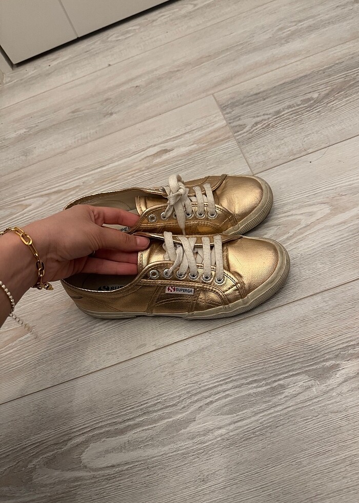 Superga rose platin sneaker - Görsel 2