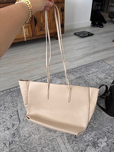 Beden Zara Bej Tote Çanta