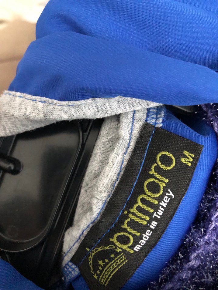 Mavi Midi Boy Fermuarlı Kadın Yağmurluk - Görsel 3