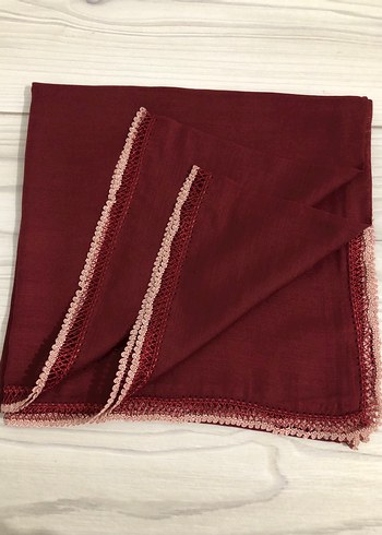 Bordo oyalı yazma - Görsel 2