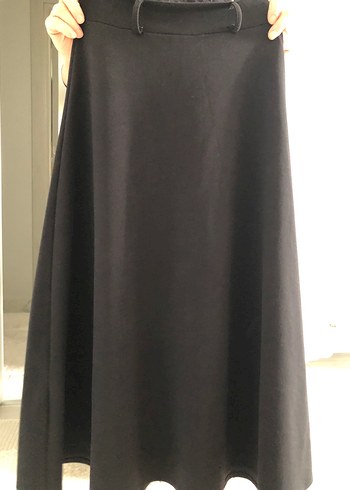 Siyah Uzun kumaş Etek 38 beden - Görsel 2