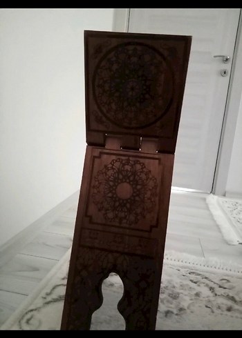 Oyma Detaylı Ahşap Rahle - Görsel 4