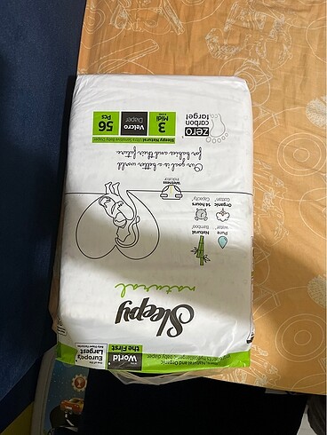 3 Beden: 4-9 kg Beden Renk Bebek bezi Sleepy