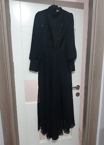 38 Beden siyah Renk Elbise 