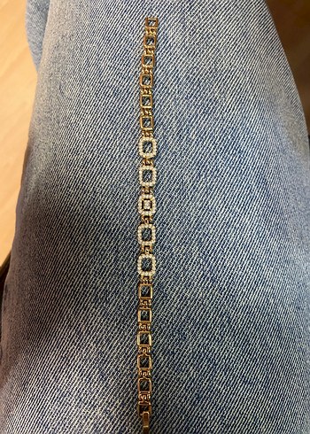 Zincir Detaylı Kahverengi Kadın Bileklik - Görsel 7