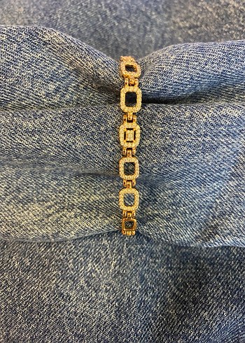 Zincir Detaylı Kahverengi Kadın Bileklik - Görsel 6