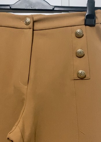 Kahve Takım Uzun Kesim Düğmeli Ceket - Görsel 9