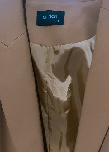 Kahve Takım Uzun Kesim Düğmeli Ceket - Görsel 5