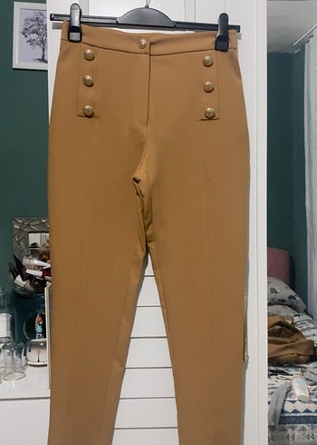 Kahve Takım Uzun Kesim Düğmeli Ceket - Görsel 10