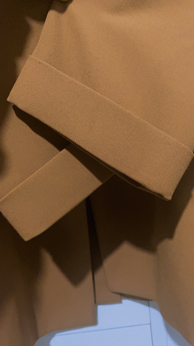 Kahve Takım Uzun Kesim Düğmeli Ceket - Görsel 4