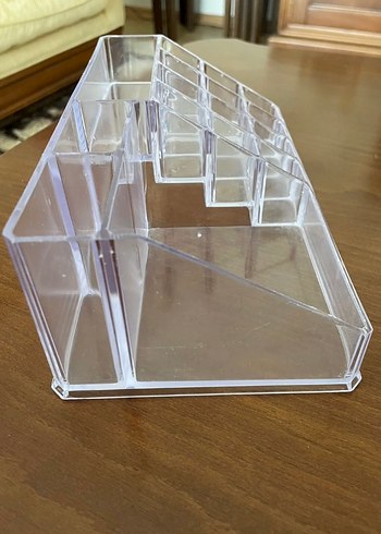 Beyaz Şeffaf Makyaj Organizeri - Görsel 7