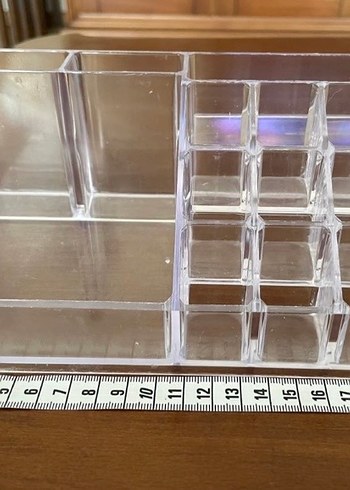 Beyaz Şeffaf Makyaj Organizeri - Görsel 2