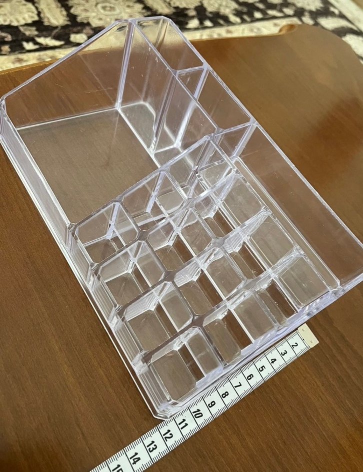 Beyaz Şeffaf Makyaj Organizeri - Görsel 4