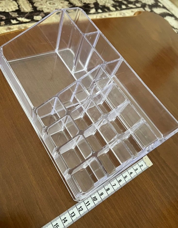 Beyaz Şeffaf Makyaj Organizeri - Görsel 3