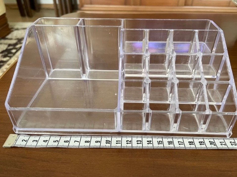 Beyaz Şeffaf Makyaj Organizeri - Görsel 2