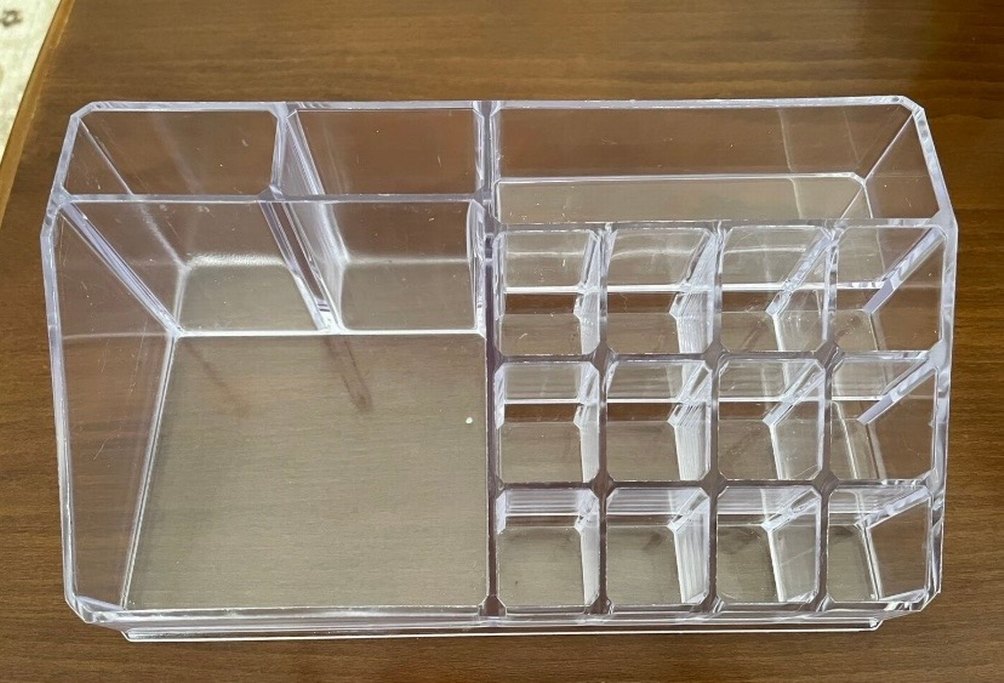 Beyaz Şeffaf Makyaj Organizeri - Görsel 5