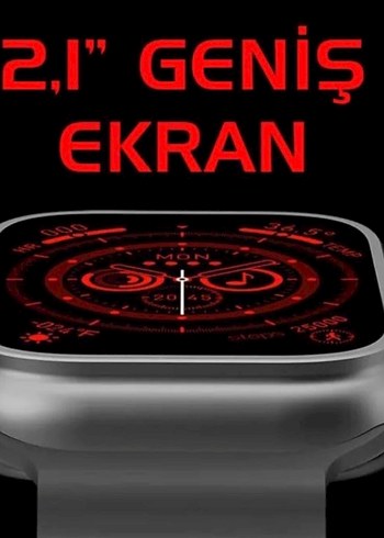 Gri Akıllı Saat Siyah Kayışlı - Görsel 2