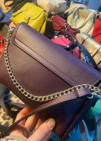 Kahverengi Deri Kadın Omuz Çantası - Görsel 3