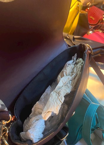 Kahverengi Deri Kadın Omuz Çantası - Görsel 4