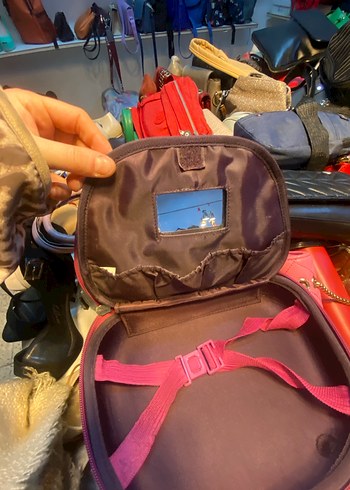 Makyaj çantası Tokalı Kadın El Çantası - Görsel 4