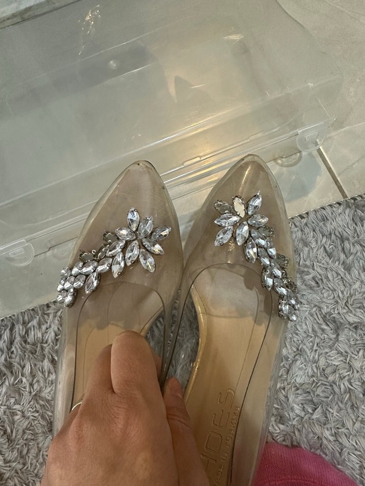 Bej kadeh Topuklu Kadın Abiye Ayakkabı - Görsel 3