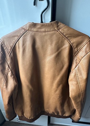 Pull&Bear Erkek Deri Mont - Görsel 5