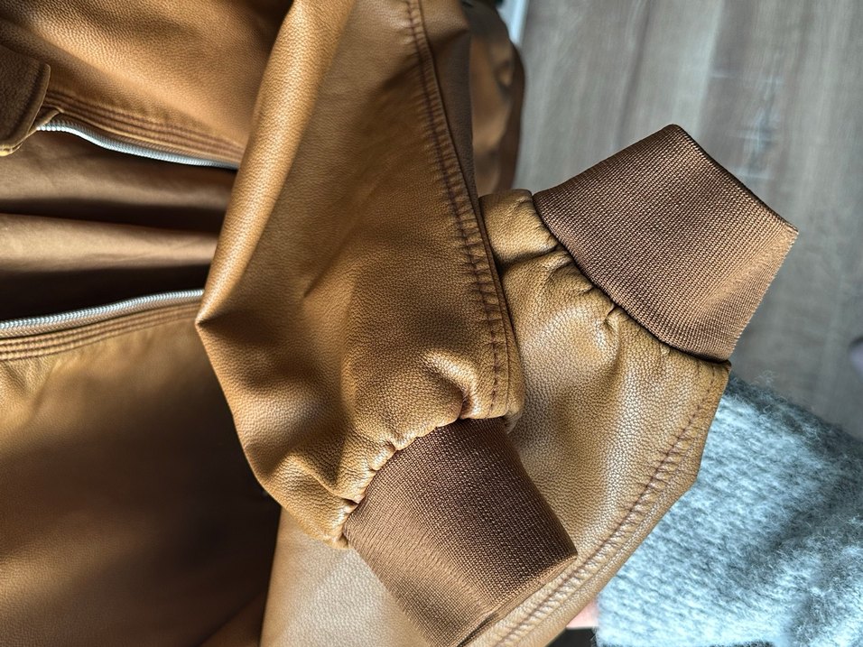 Pull&Bear Erkek Deri Mont - Görsel 4