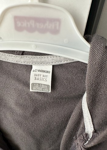 Erkek Çocuk Kapüşonlu Gri Fermuarlı Sweatshirt - Görsel 2
