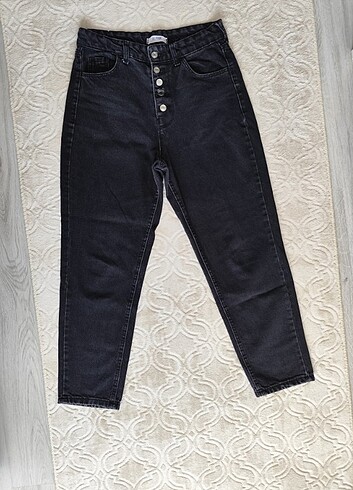 Siyah Mom Jean