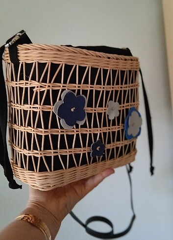 Zara Rattan Bambu çanta