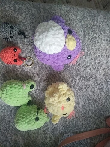 Amigurumi oyuncaklar set.