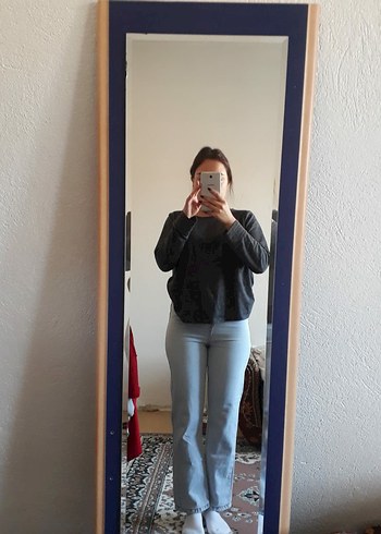 34 Beden Mavi Denim Kadın Jean