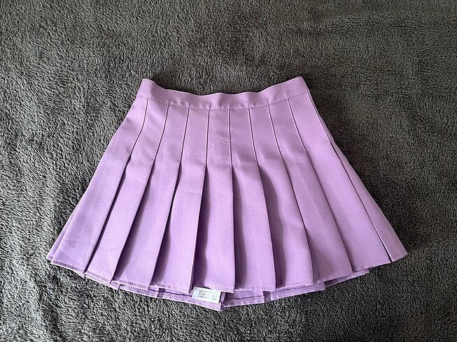 Lila Pileli Tenis Eteği