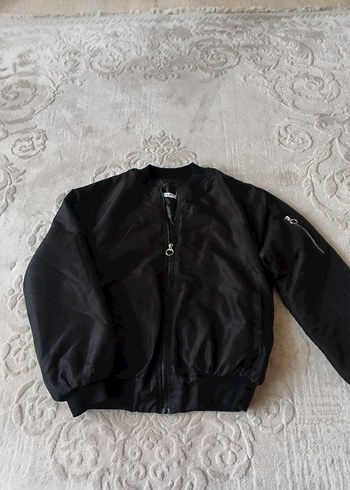Siyah Fermuarlı Kadın Streetwear Ceket