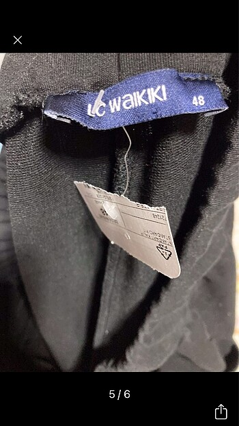 48 Beden siyah Renk Lcwaikiki Büyük Beden Beli Lastikli Şort