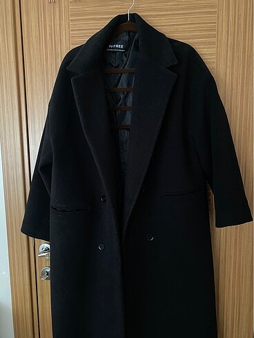 42 Beden siyah Renk Oversize siyah kaban